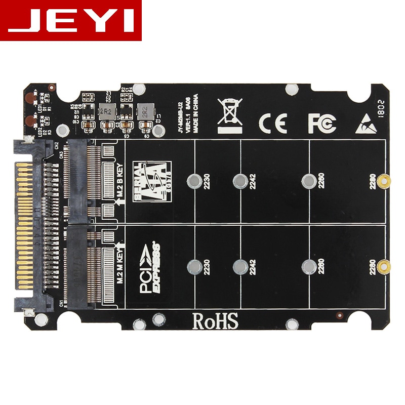 JEYI U2PCB U2 PCI-Express 3.0 4x X16-U2 SFF-8639  NVMe PCIe SSD PCI-e-U.2 ī M.2 NGFF 2.5 ssd-PCI-E X16 intel